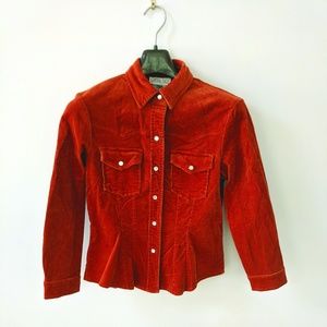 Vintage Central Falls Burnt Orange Corduroy Jacket